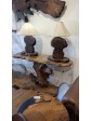 Claro Walnut Burl Table Lamps